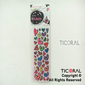 STICKER CORAZONES (24X8CM) HS5639-8 x 12